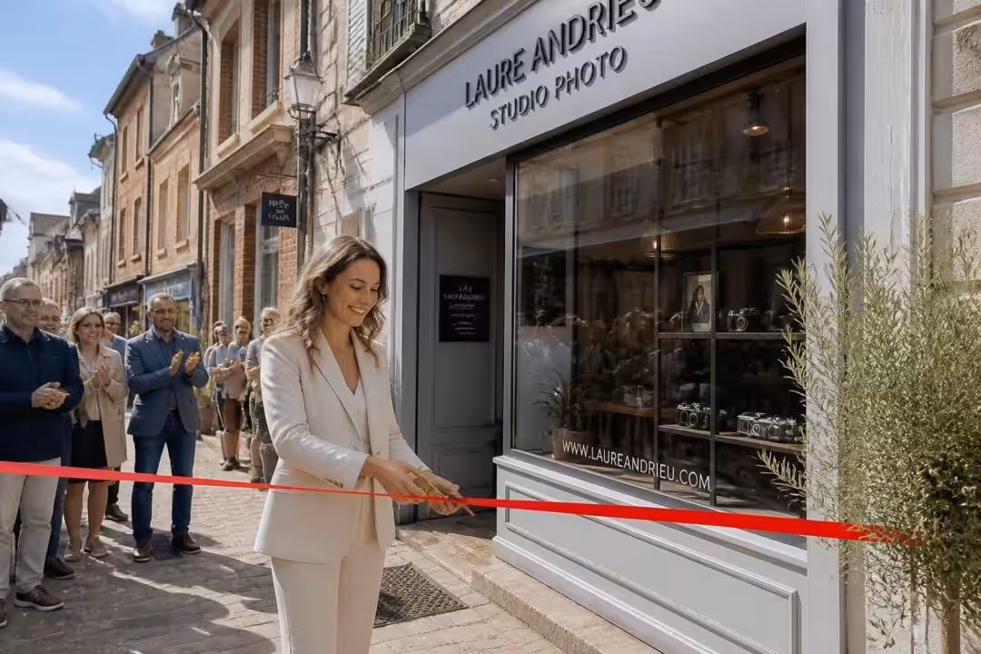 découvrez l'inauguration du tout premier studio photo de laure andrieu en plein cœur du centre-ville de pacy-sur-eure, une nouvelle adresse incontournable pour les passionnés de photographie.